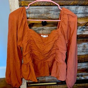 Burnt Orange Blouse